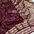 Wine soft silk blend saree with zari weaving meenakari design