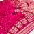 Pink soft silk blend saree with zari weaving meenakari design