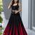 Black Cotton 8 Meter Flared Chaniya Choli For Navratri Set with Padded Dori Blouse for Women (Fully Stitched)