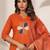 Women Ethnic Motifs Thread Work Cotton Kurta with Trousers & With Dupatta
