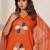 Women Ethnic Motifs Thread Work Cotton Kurta with Trousers & With Dupatta