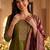 Women Ethnic Motifs Embroidered Kurta with Trousers & With Dupatta