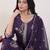 Floral Embroidered Straight Thread Work Kurta With Trousers & Dupatta