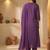Women Ethnic Motifs Embroidered Panelled Thread Work Cotton Kurta with Trousers & With Dupatta