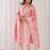 Floral Yoke Design Embroidered Thread Work Straight Kurta With Trousers & Dupatta