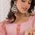 Floral Yoke Design Embroidered Thread Work Straight Kurta With Trousers & Dupatta