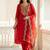 Women Ethnic Motifs Embroidered Liva Kurta with Trousers & With Dupatta