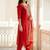 Women Ethnic Motifs Embroidered Liva Kurta with Trousers & With Dupatta