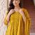 Women Floral Printed Pleated Cotton Kurta with Trousers & With Dupatta