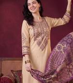 Women Ethnic Motifs Embroidered Thread Work Kurta with Trousers & With Dupatta