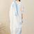 Floral Embroidered Thread Work Straight Cotton Kurta & Trouser With Dupatta