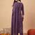 Women Ethnic Motifs Printed Thread Work Cotton Kurta with Trousers & With Dupatta