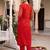 Women Ethnic Motifs Printed Angrakha Cotton Kurta with Trousers & Dupatta