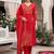 Women Ethnic Motifs Printed Angrakha Cotton Kurta with Trousers & Dupatta