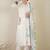 Floral Embroidered Thread Work Cotton Kurta With Trouser & Dupatta