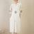 Floral Embroidered Thread Work Cotton Kurta With Trouser & Dupatta