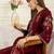 Floral Embroidered Round Neck Straight Kurta With Trousers & Dupatta
