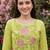 Women Floral Embroidered Tiered Thread Work Cotton Kurta with Trousers & With Dupatta