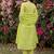 Women Floral Embroidered Tiered Thread Work Cotton Kurta with Trousers & With Dupatta