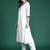 Self Design Thread Work Cotton Kurta with Trousers