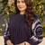Blue Printed A-line Kurta Trousers Set