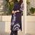 Blue Printed A-line Kurta Trousers Set