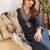 Women Floral Embroidered Thread Work Kurta with Harem Pants & With Dupatta