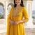Women Ethnic Motifs Embroidered Empire Thread Work Liva Kurta with Trousers & With Dupatta