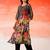 Women Floral Printed Beads and Stones Cotton Kurta with Trousers
