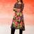 Women Floral Printed Beads and Stones Cotton Kurta with Trousers