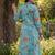 Women Floral Printed Beads and Stones Cotton Kurta with Trousers & With Dupatta