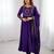 women's embroidery work roman chanderi silk blend flared anarkali pant and dupatta set