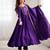 women's embroidery work roman chanderi silk blend flared anarkali pant and dupatta set