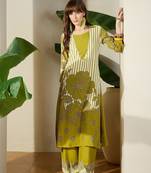 Women Viscose Rayon Printed A-Line Kurta Set