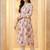Women Floral Printed Pleated Cotton Kurta with Trousers