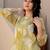Floral Printed Cotton Straight Kurta With Trousers