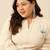 Plus Size Off White Embroidered A-Line Kurta Trousers Set
