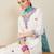 Women Floral Embroidered Thread Work Cotton Kurta with Trousers & With Dupatta