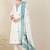 Women Floral Embroidered Thread Work Cotton Kurta with Trousers & With Dupatta