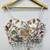 White designer embroidery and sequence work spaghetti strap blouse