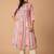 Floral Printed Pleated Cotton A-Line Kurta with Trousers