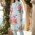 Women Floral Printed Thread Work Linen Kurta with Trousers & With Dupatta