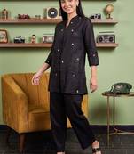 Women Ethnic Motifs Embroidered Thread Work Kurta with Trousers