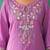 Women Floral Embroidered Thread Work Cotton Kurta with Trousers & With Dupatta