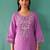 Women Floral Embroidered Thread Work Cotton Kurta with Trousers & With Dupatta