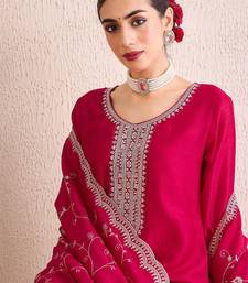 Ethnic Motifs Embroidered Sequinned Kurta With Trousers & Dupatta