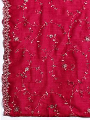 Ethnic Motifs Embroidered Sequinned Kurta With Trousers & Dupatta 5