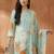 Women Ethnic Motifs Printed Mirror Work Cotton Kurta with Trousers & With Dupatta