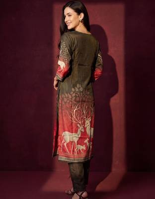 Women Ethnic Motifs Printed Kurta with Trousers & With Dupatta 4