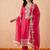 Women Ethnic Motifs Embroidered Thread Work Kurta with Trousers & With Dupatta